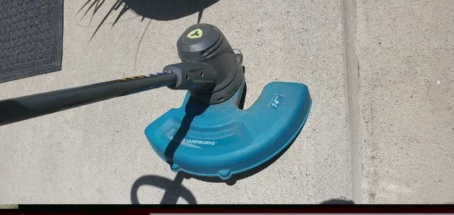 Yardworks and Ryobi Electric Weed Trimmer 14 in. #cleanout image indicator(7)