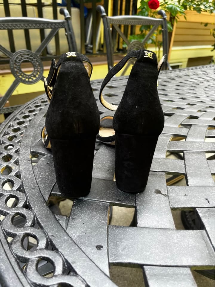 Sam Edelman black velvet sandals size 9 - photo 4