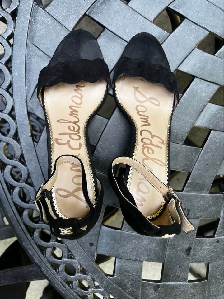 Sam Edelman black velvet sandals size 9 - photo 5