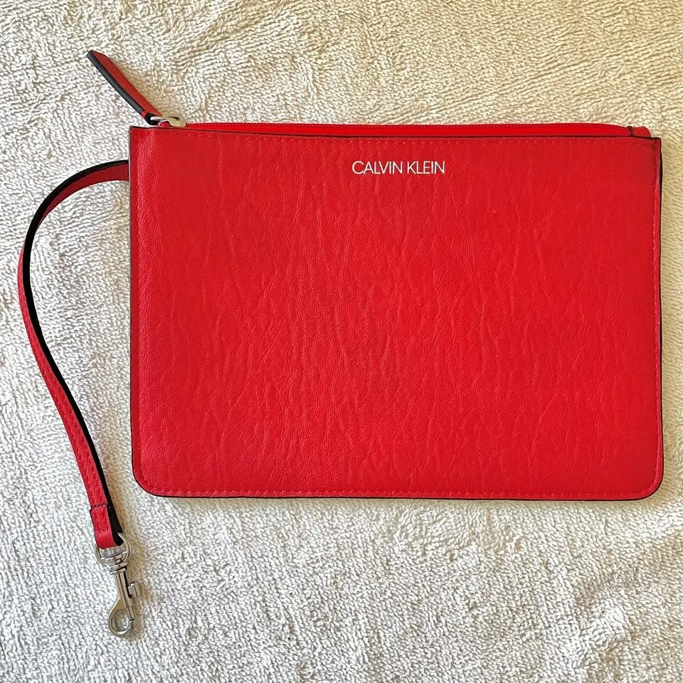 Calvin Klein Red Clutch/Pouch