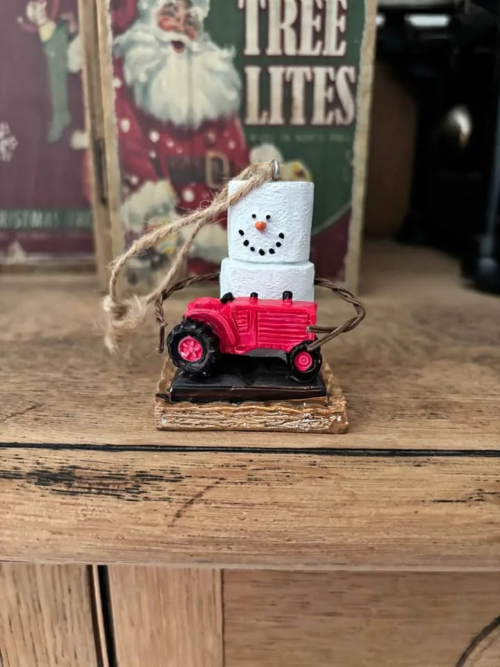 S'Mores Original 2018 Farm Tractor Ornament