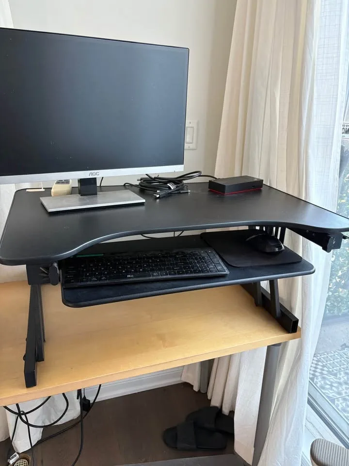 Rocelco Sit Stand Riser for Desk image indicator(3)