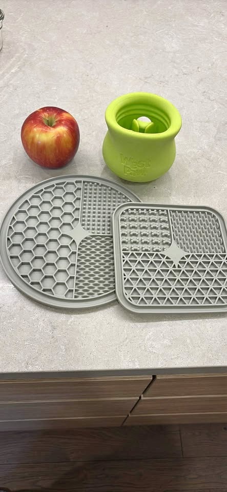 Dog lickpads and west paw feeder
