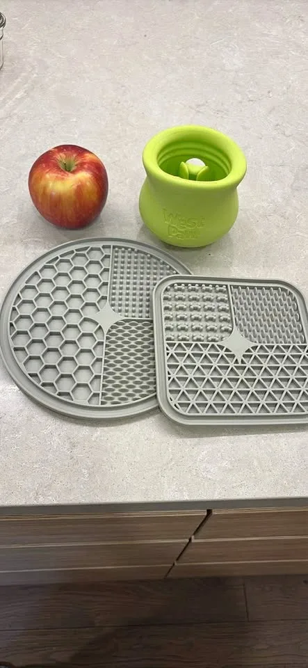 Dog lickpads and west paw feeder