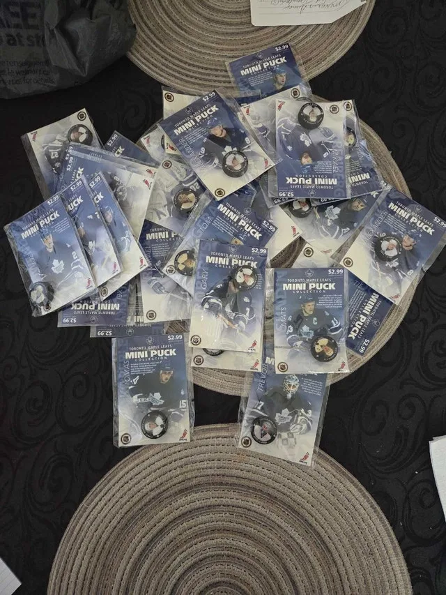 Toronto Maple leafs mini pucks