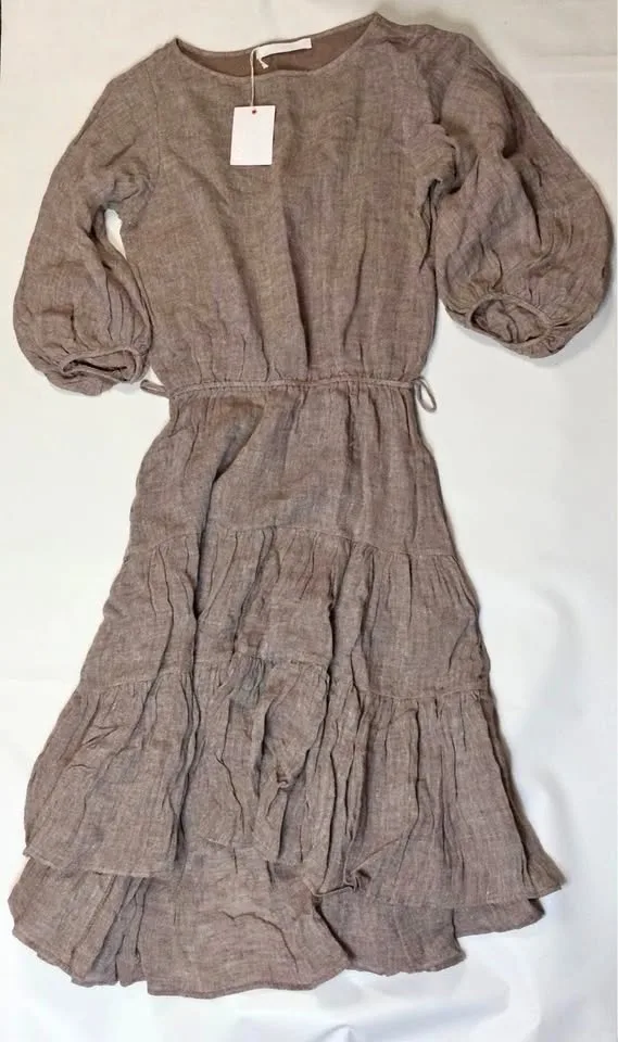 #Cleanout Love Binetti tiered midi dress cotton, Sz S