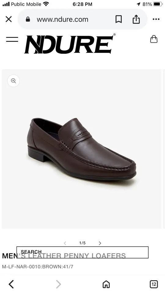 MEN’S Leather Penney Loafers Size 44/US10 image indicator(3)