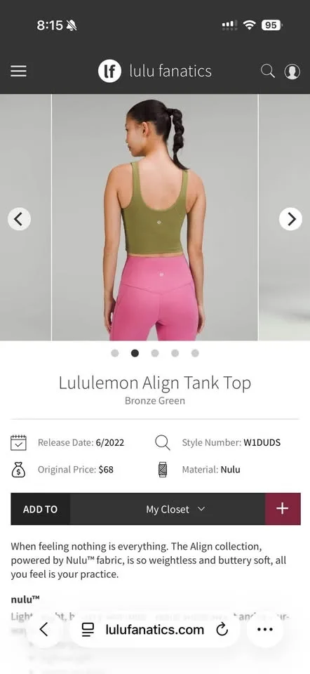 Lululemon align tank top image indicator(4)