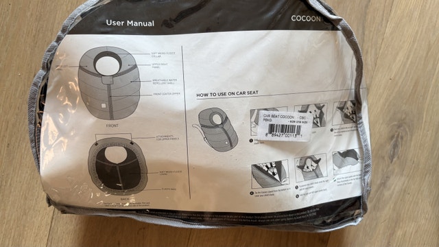 7AM car seat cocoon winter cover - photo 3