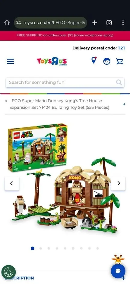 LEGO Super Mario Donkey Kong's Tree House 71424 (555 PC)
