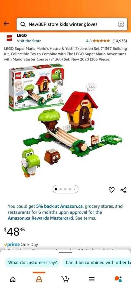 LEGO Super Mario Mario’s House & Yoshi 71367