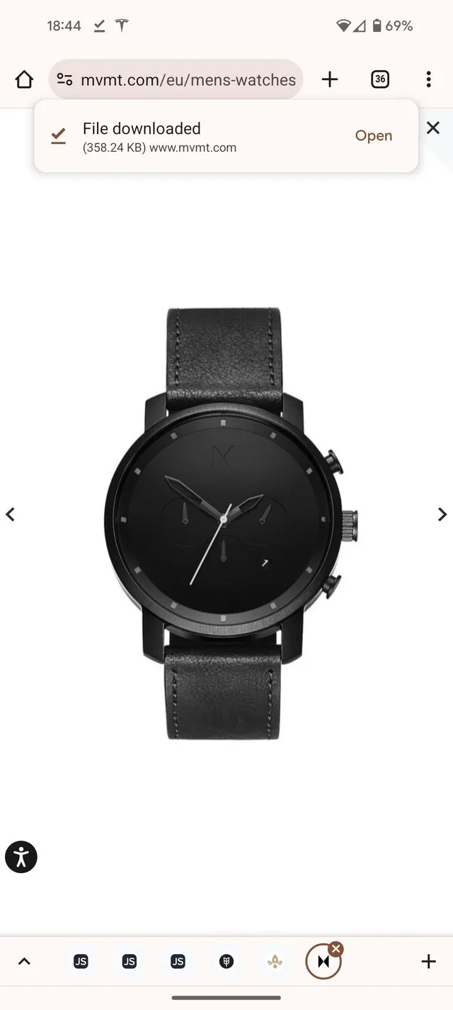 MVMT Chrono Onyx Black Watch