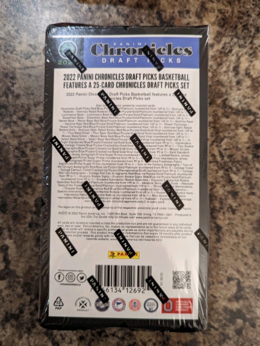 2022-23 Panini Chronicles Draft Picks Basketball Hobby Box - photo 2