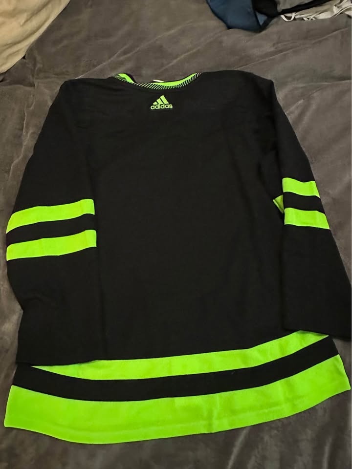 Dallas Stars Neon Blackout Adidas Jersey – Size 52 - photo 2