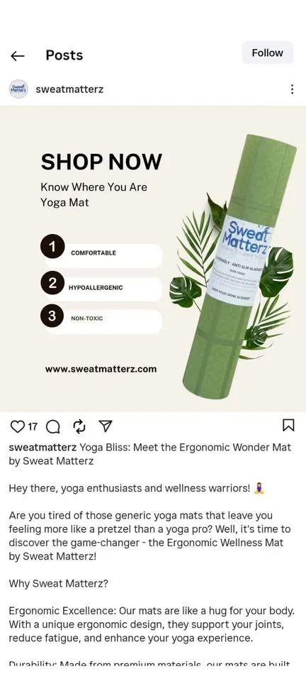 Sweat Matterz Yoga Mat image indicator(6)