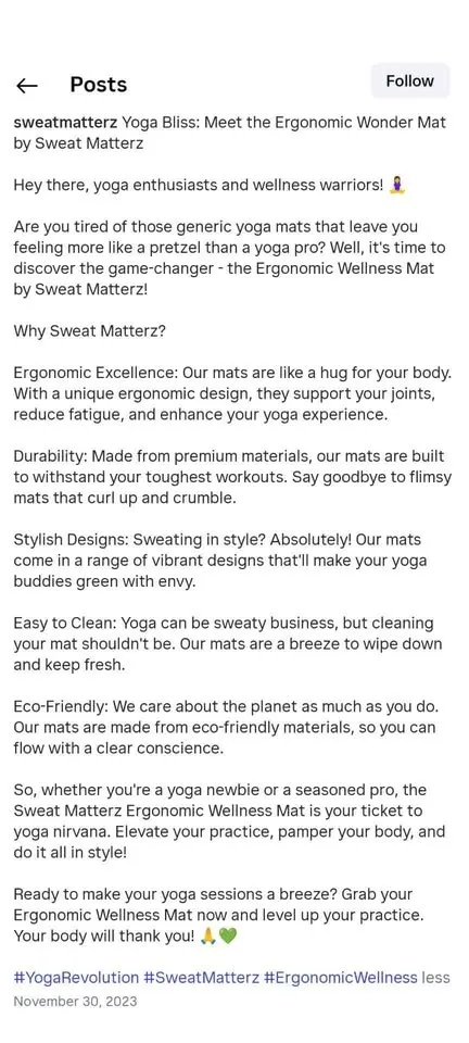 Sweat Matterz Yoga Mat image indicator(7)