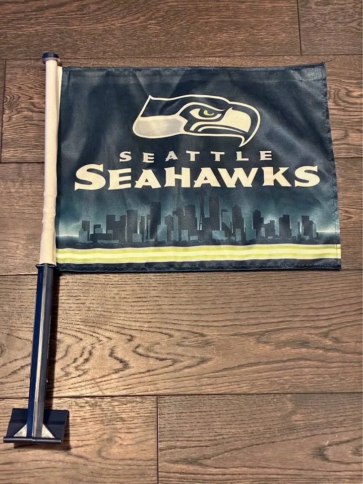 Seattle Seahawks Car Flag