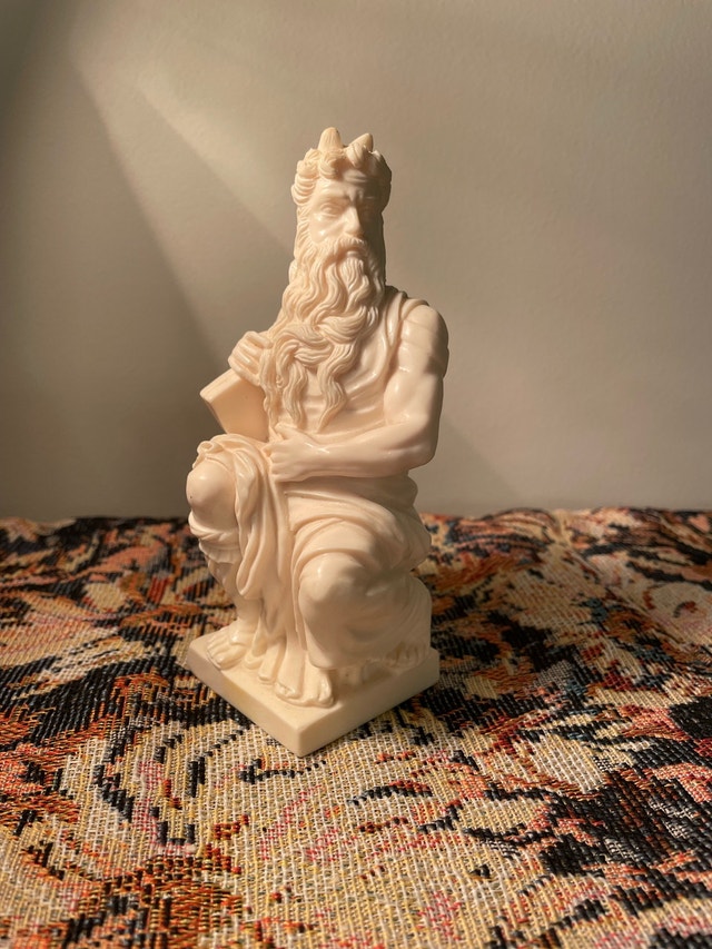 Vintage Italian Michelangelo’s “Moses” Sculpture