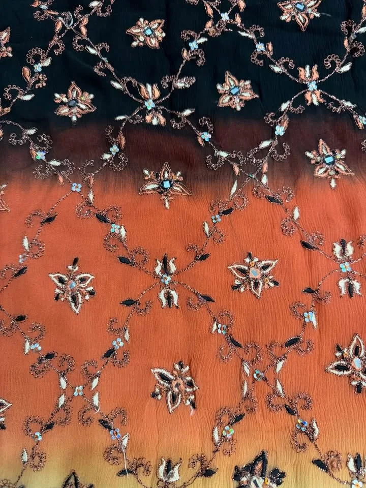 Beautiful Heavy-Work Suit – Black • Orange • Gold Ombre image indicator(3)