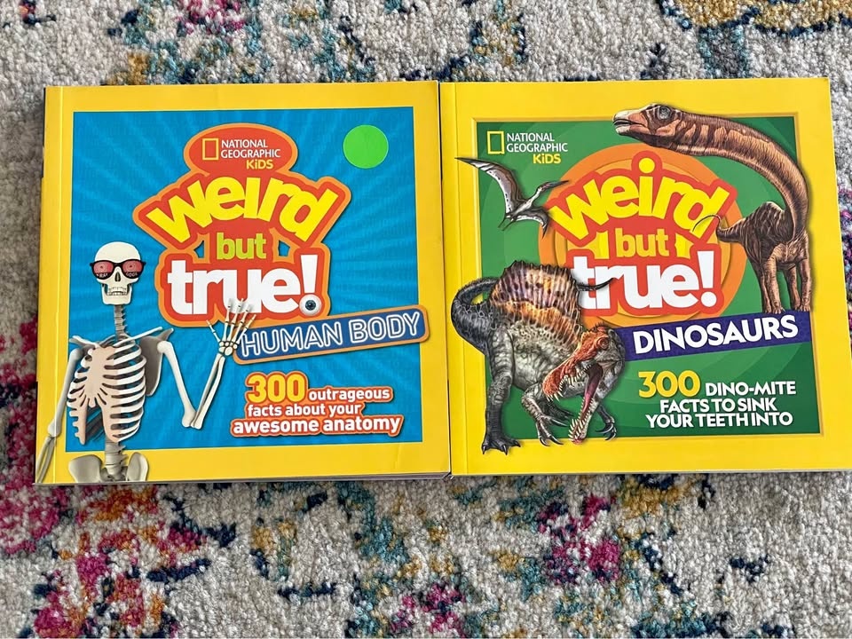Weird but True! Kids Fact Books – Human Body & Dinosaurs!