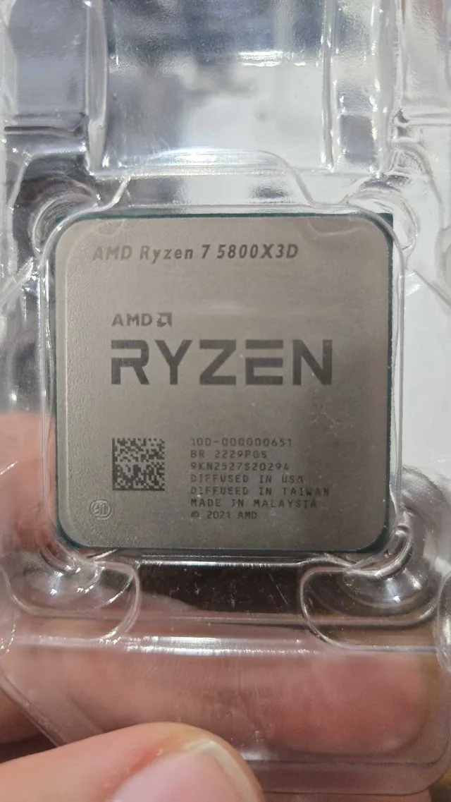 AMD Ryzen 5800x3D + ASUS x570 Tuf motherboard
