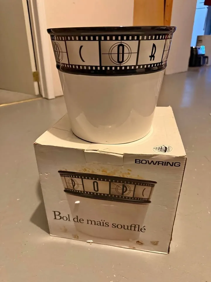 Ceramic Popcorn Bowl - Bowering
