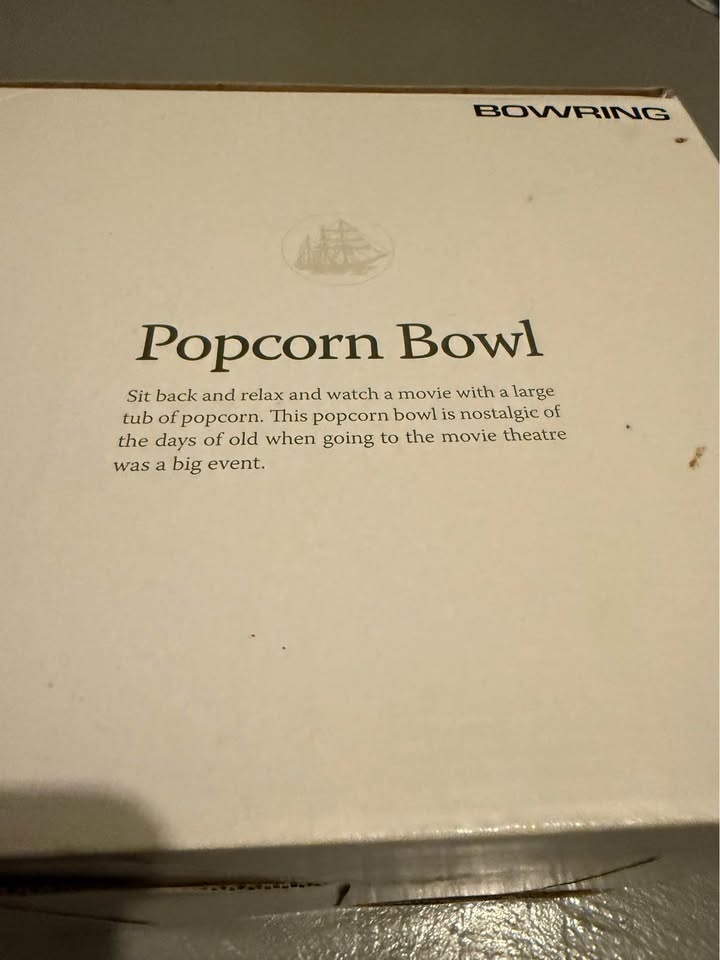 Ceramic Popcorn Bowl - Bowering - photo 5