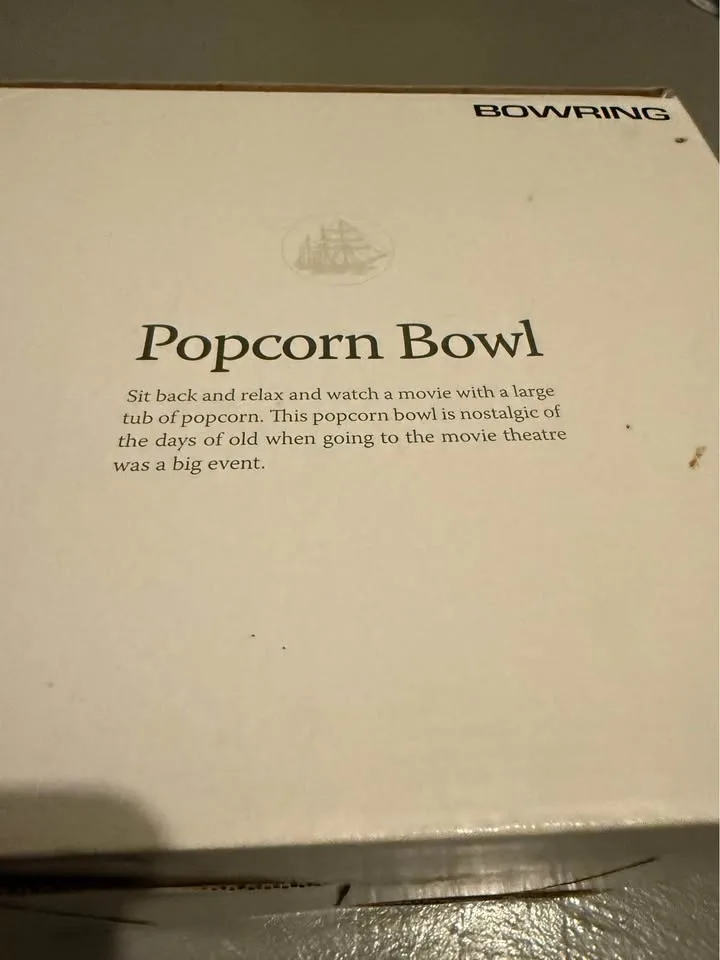 Ceramic Popcorn Bowl - Bowering image indicator(5)