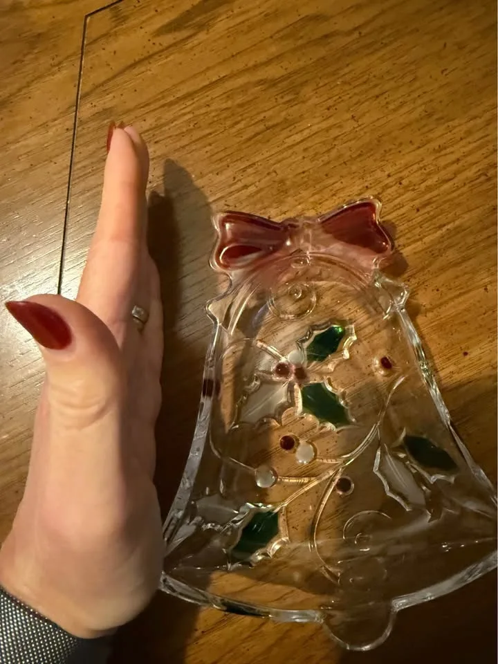 Mikasa Holiday Bells 7" sweet dish or relish dish image indicator(3)