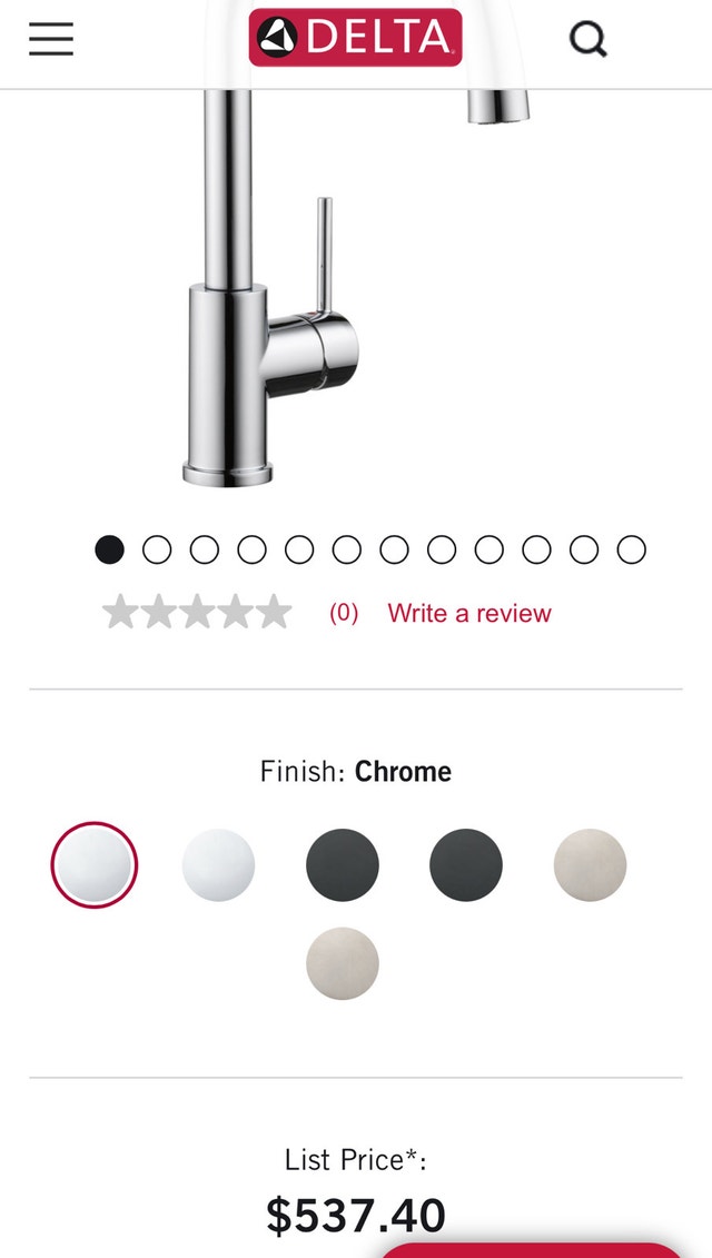 High-End, New-In-Box Delta Pull Down Kitchen Faucet - photo 2