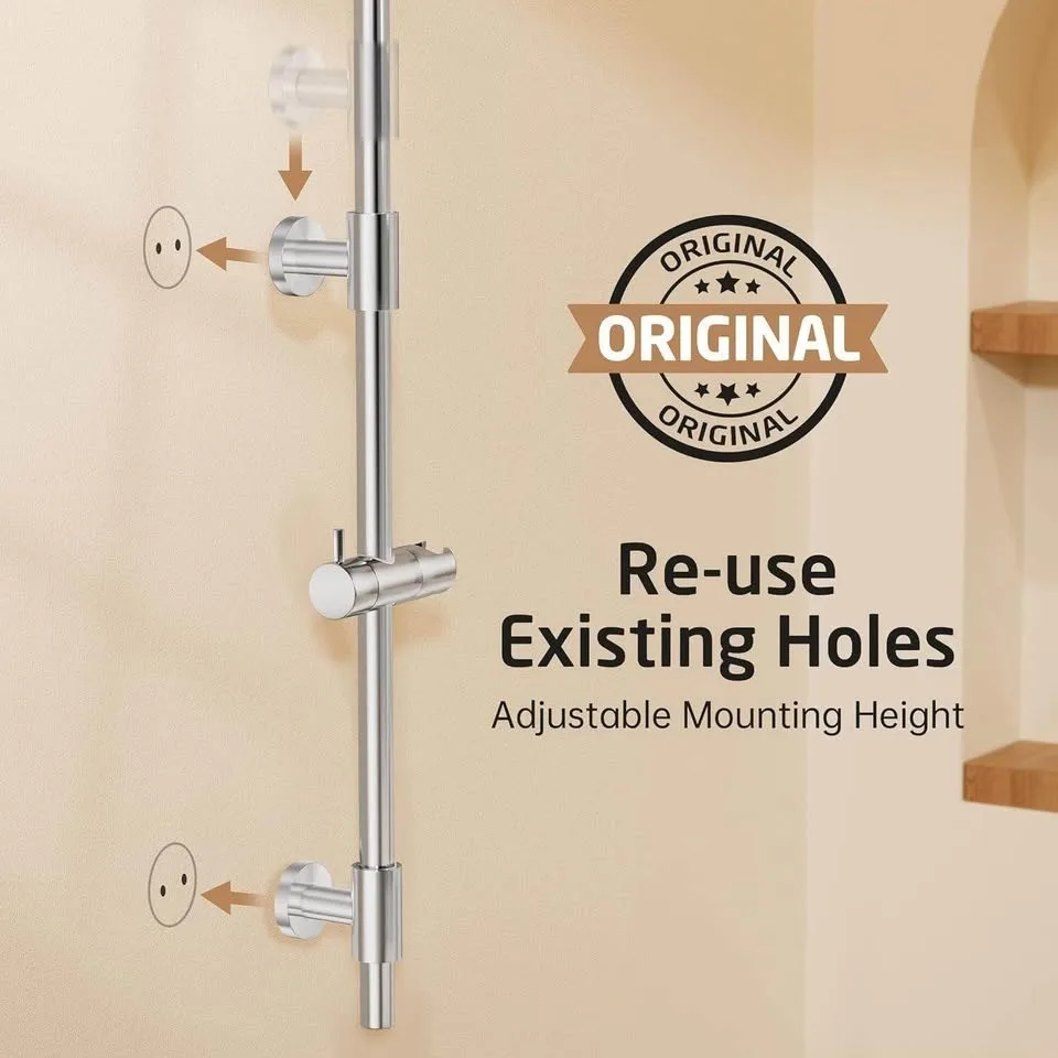 30" Shower Slide Bar, 9 Func, Stainless - New! image indicator(2)