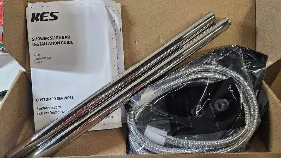 30" Shower Slide Bar, 9 Func, Stainless - New! image indicator(6)