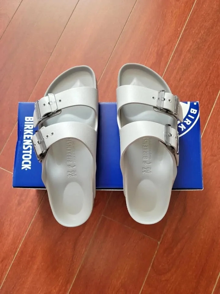 Birkenstock Women's Arizona Stealth Buckle EVA - Stone Coin Grey