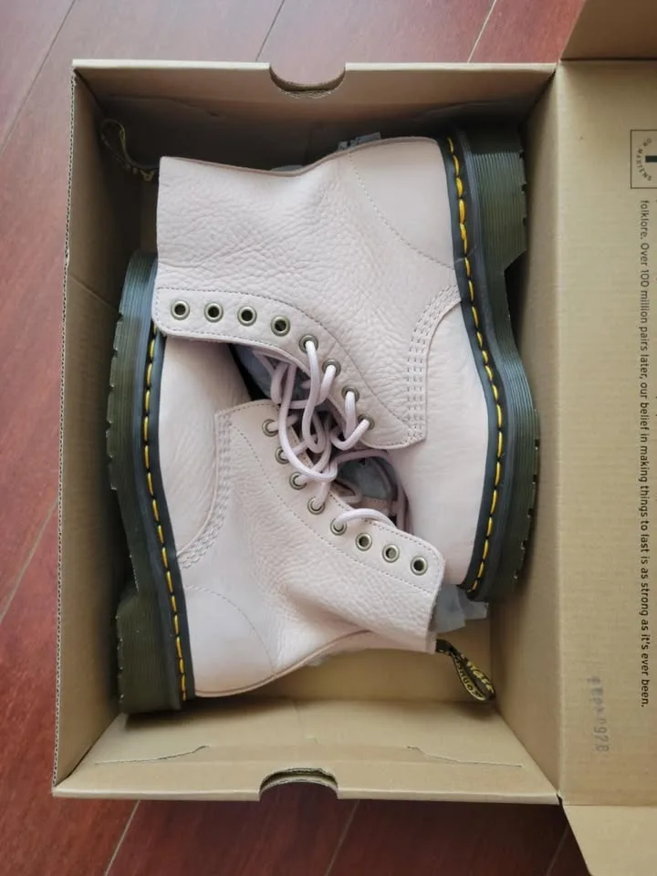 Dr. Martens Pascal Nubuck Leather Boots - Powder Pink image indicator(2)