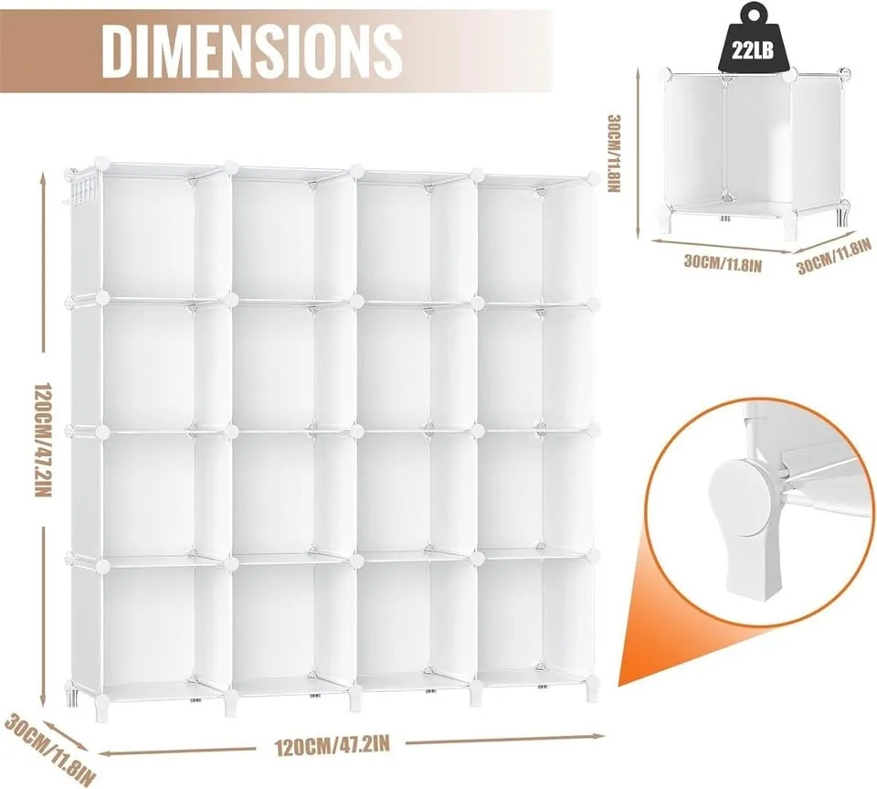 16 Cubby Storage Organizer - Brand New Sealed in box! image indicator(2)