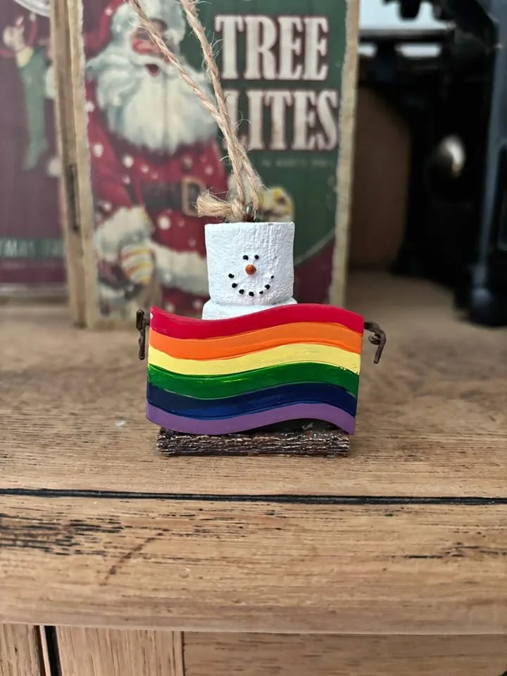 S'Mores Original 2017 Rainbow Pride Flag Ornament