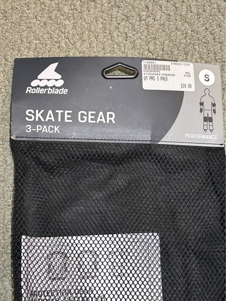 Rollerblade Skate Gear -3 Pack ( 6 Pieces) - Small Size - New! - photo 3