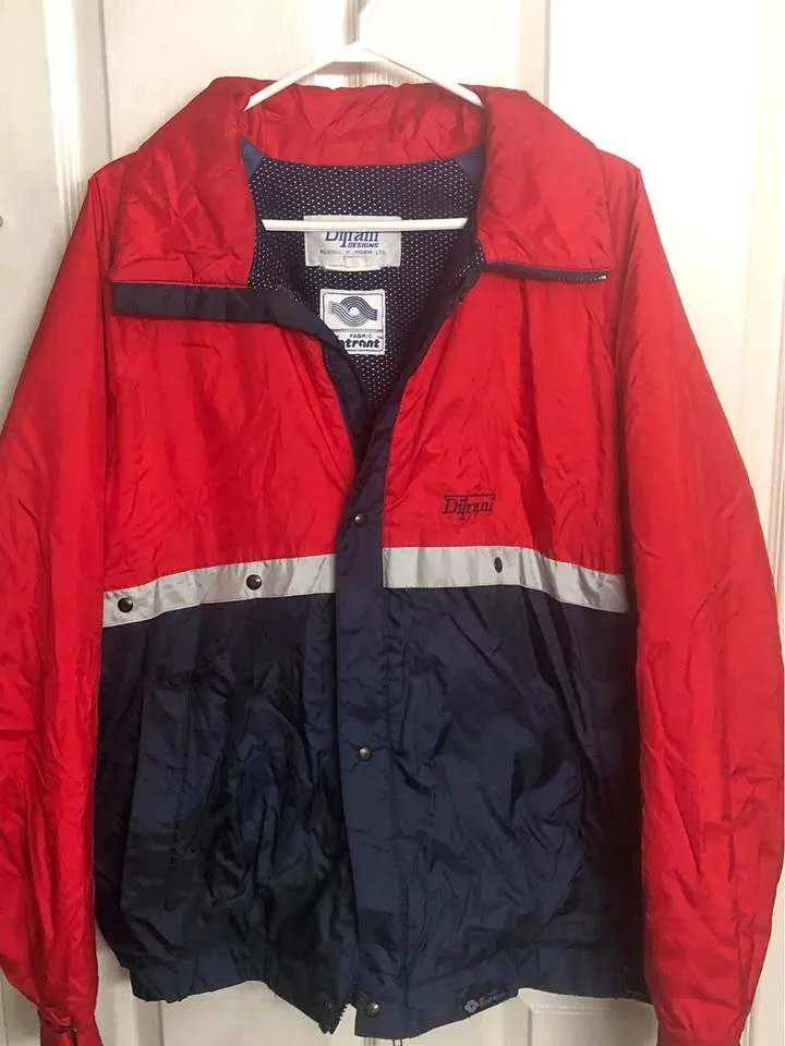 Winter Jacket Blue and Red Size XL