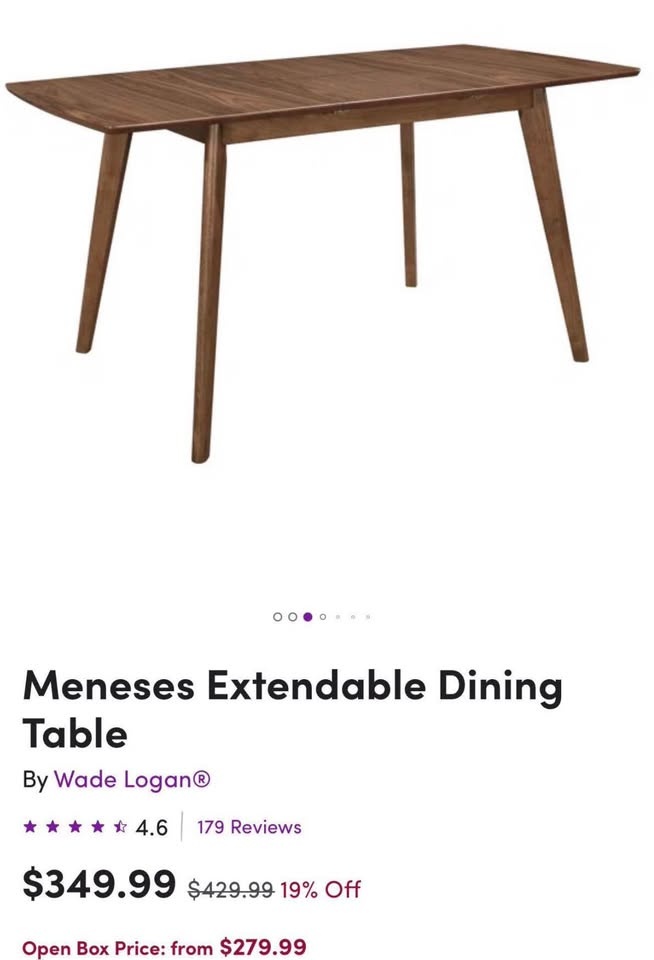 New Extendable Wooden Dining Table - photo 2