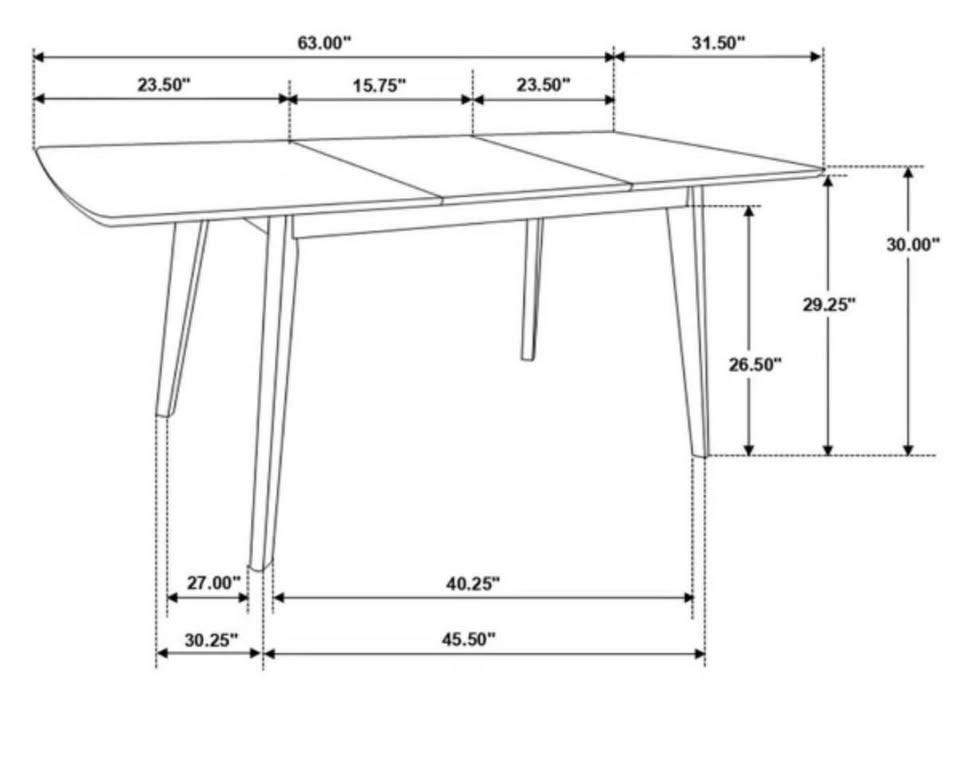 New Extendable Wooden Dining Table - photo 3