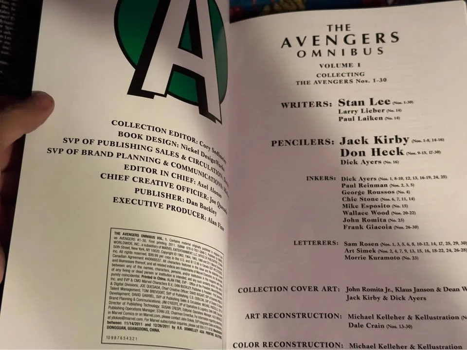 The Avengers Omnibus. First Prino. Excellent condition. image indicator(8)