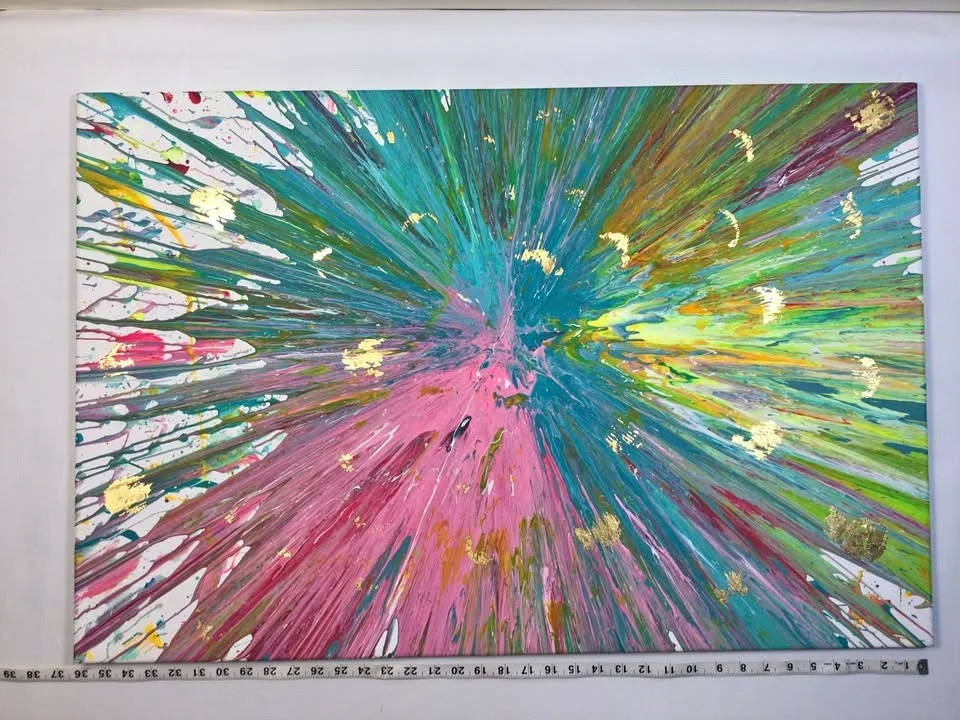 Abstract Painting, Acrylic on Canvas 36 x 24”