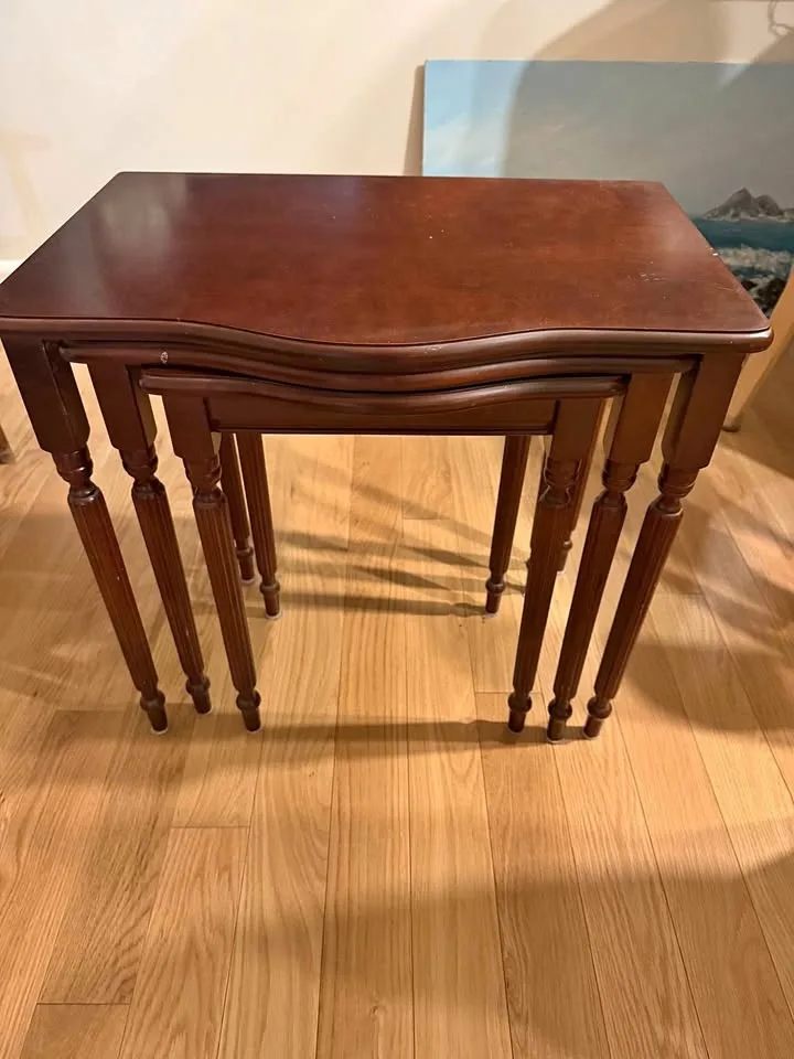 Three Tier Stackable Wood Stands