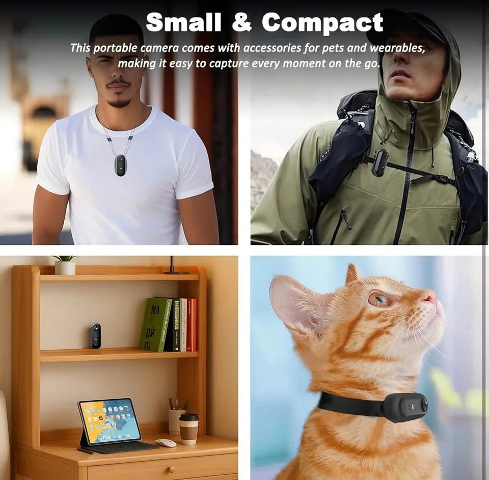 4K Mini Body Camera 128GB - Action Body Cam BRAND NEW image indicator(8)