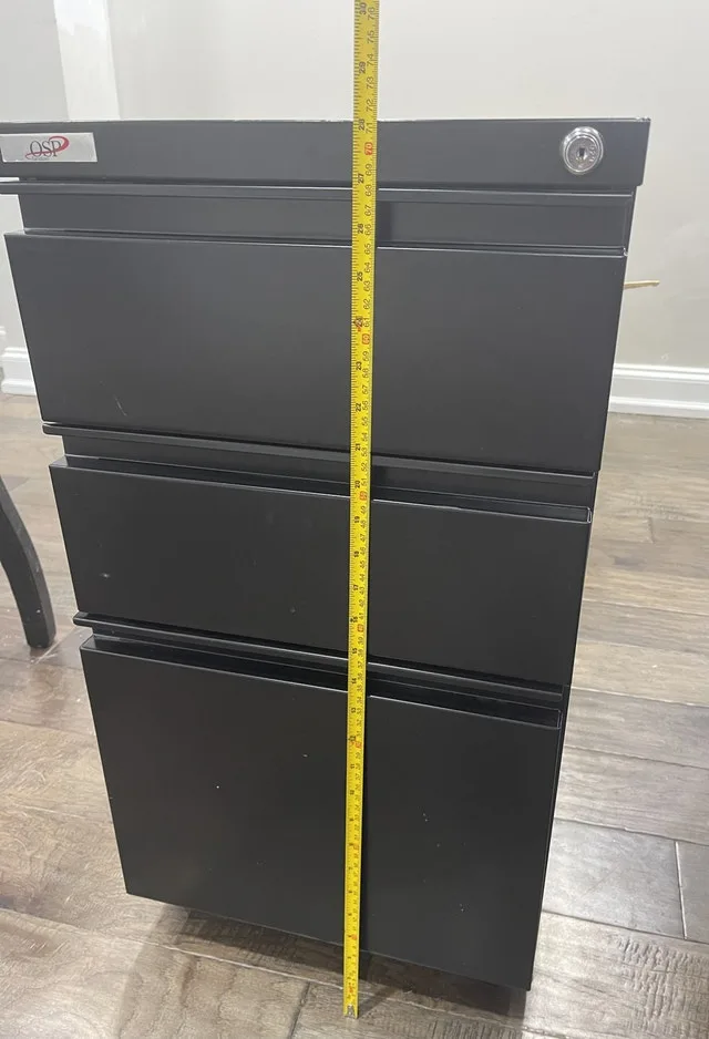 Mobile Pedestal File / 3 Drawers / Black image indicator(4)