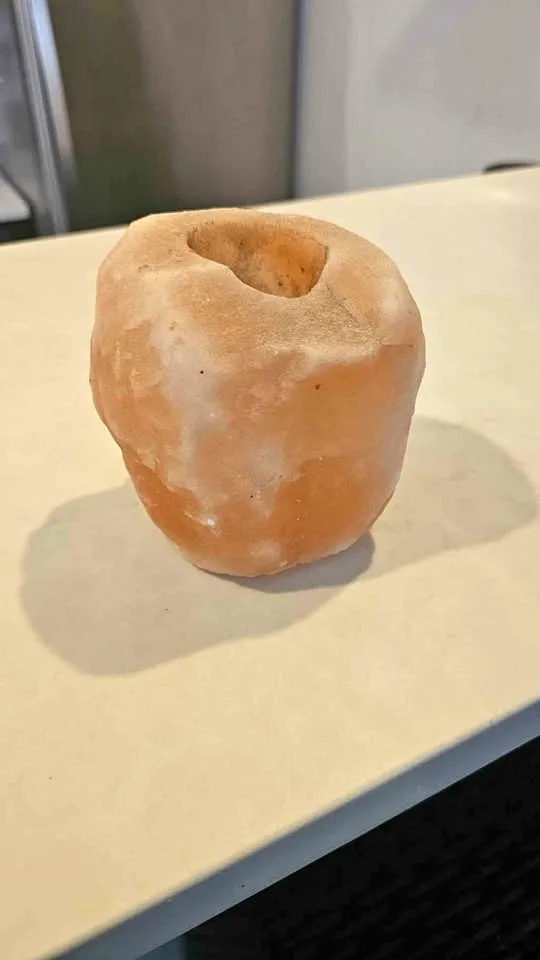 Salt Tea Candle Holder