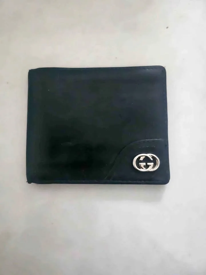 Black Gucci Leather Wallet