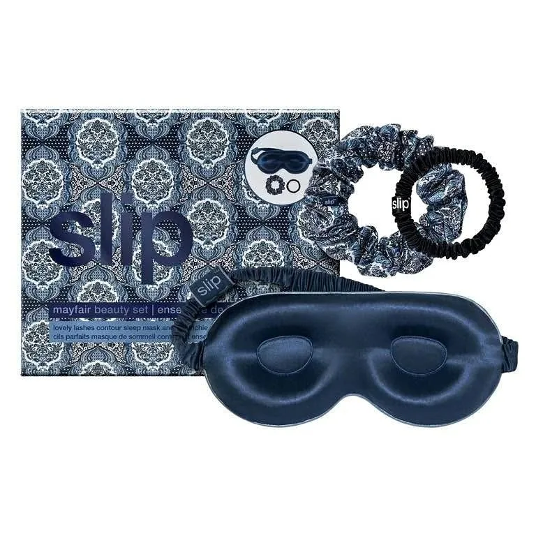 Slip silk mayfair beauty set (eye mask and scrunchie)
