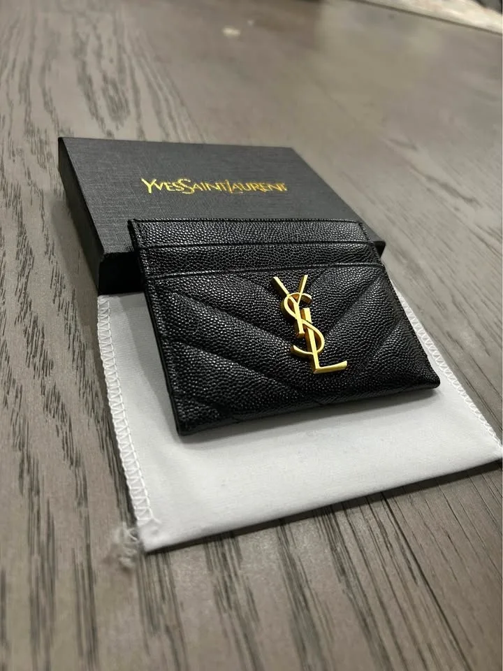 Ysl Women’s Wallet (50) Cardholder black leather