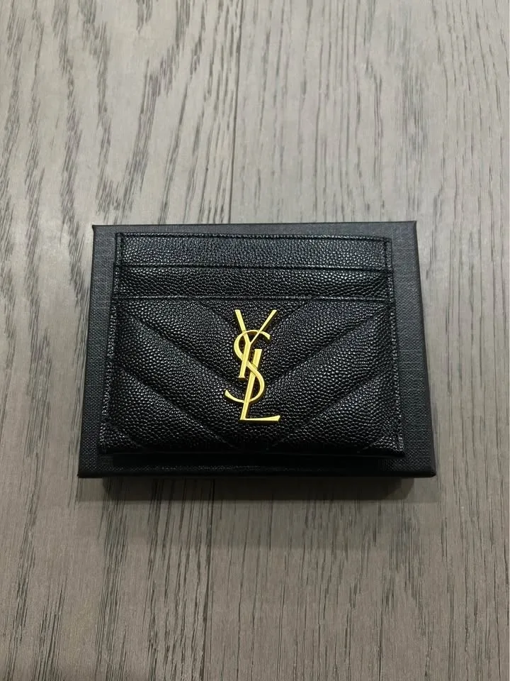 Ysl Women’s Wallet (50) Cardholder black leather image indicator(3)